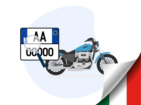 Motorrad-Kennzeichen Prüfung Italien