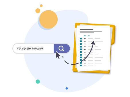 List of Properties from Address - Italy