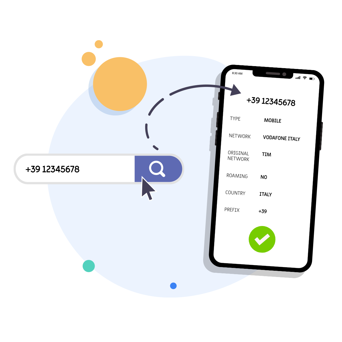 Global Mobile Number Verification Start (HLR Lookup) via API