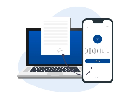 Signature électronique avec OTP